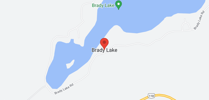 map of 2132 BRADY LAKE ROAD